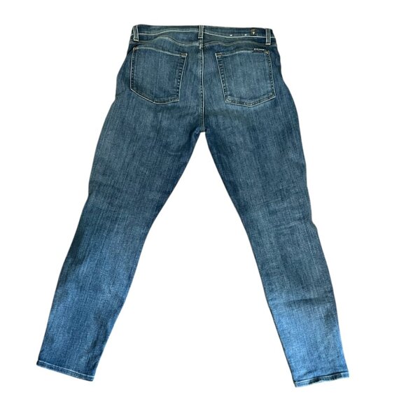 7 For All‎ Mankind High Waist Ankle Gwenevere Skinny Jeans Size 31 - Picture 3 of 10